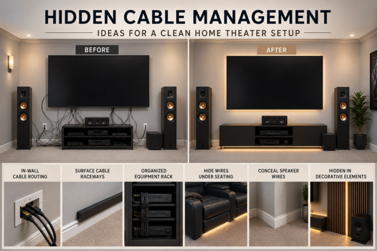 Cables, regletas y orden: la base de un cine en casa limpio